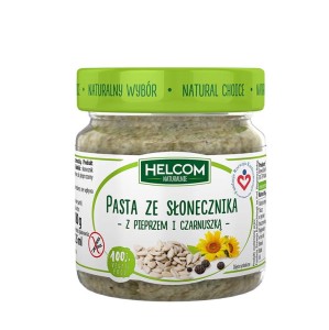  Pasta ze Słonecznika z pieprzem i czarnuszką bezglutenowa 180g