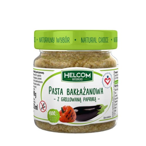 Pasta bakłażan+papryka bezglutenowa 190g. Helcom