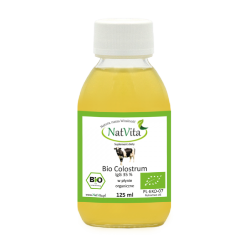 Colostrum w płynie ekstrakt BIO IgG 35% 125 ml Natvita