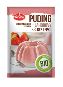 Budyń truskawkowy bezglutenowy bez cukru bio 40 g  Amylon