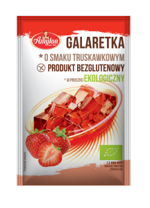Galaretka bezglutenowa o smaku truskawkowym BIO 40 g Amylon