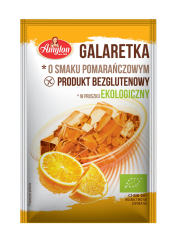 Galaretka bezglutenowa o smaku pomarańczowym BIO 40 g Amylon