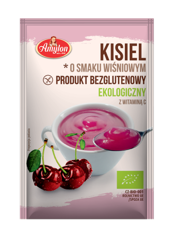 Kisiel bezglutenowy o smaku wiśniowym BIO 30g  Amylon