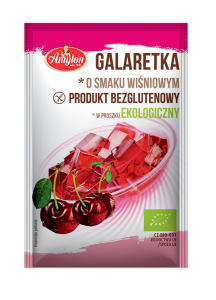 Galaretka bezglutenowa o smaku wiśniowym BIO 40 g Amylon