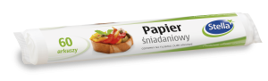 Papier śniadaniowy rolka w arkuszach 60 sztuk STELLA