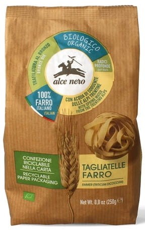 Makaron z płaskurki gniazda tagliatelle BIO 250 g Alce Nero