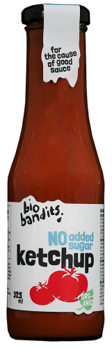 Ketchup bez dodatku cukru BIO 325 ml Bandits.png