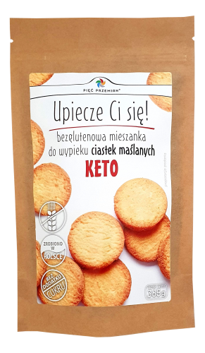 Mieszanka do wypieku KETO ciastek maślanych bezglutenowych 365 g Pieć Przemian.png