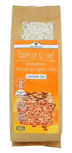 Chleb bezglutenowy z pestkami dyni 500g mieszanka do samodzielnego wypieku