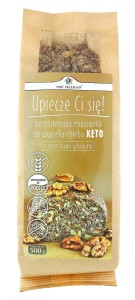 Mieszanka do wypieku KETO chleba z orzechami włoskimi bezglutenowa 500g Pięć Przemian