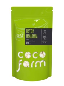 Orzechy Macadamia bezglutenowe 200g  CocoFarm