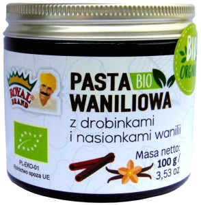 Pasta waniliowa BIO 100 g Royal Brand