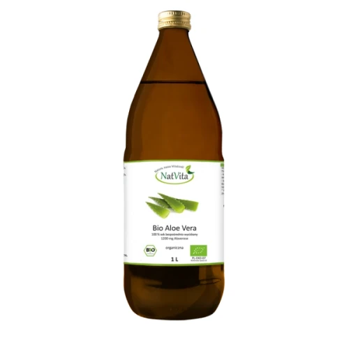 Sok z aloesu (aloe vera) 100%  BIO 1L 1200mg aloeverosa