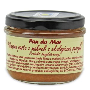 Pasta z makreli z papryką ekologiczną bezglutenowa BIO 125 g Pan do Mar