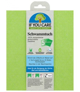 Ścierki gąbczaste kompostowalne biodegradowalne 5szt If  You Care