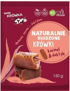 Krówki karmel daktyl bezglutenowe bez dodatku cukru BIO 150 g Me Gusto