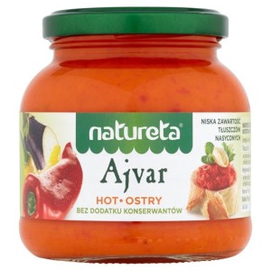 Ajvar bałkański ostry extra hot 290g Natureta
