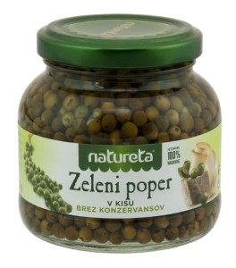 Pieprz zielony marynowany 200g Natureta