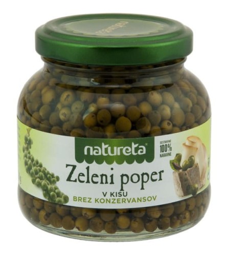Pieprz zielony marynowany 200g Natureta