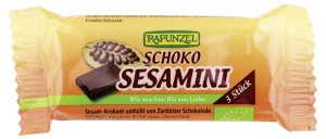 Sezamki w czekoladzie BIO 27 g Rapunzel