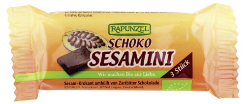 Sezamki w czekoladzie BIO 27 g Rapunzel