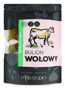Bulion wołowy w płynie bezglutenowy BIO 350ml Food Studio
