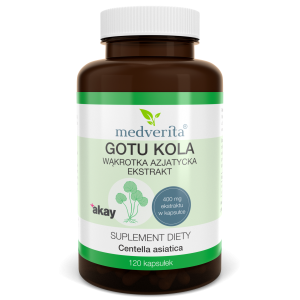 Gotu Kola ekstrakt z wąkrotki azjatyckiej 120kaps/60g Medverita
