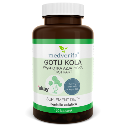 Gotu Kola ekstrakt z wąkrotki azjatyckiej 120kaps/60g Medverita