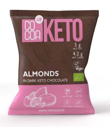 COCOA migdały w ciemnej czekoladzie KETO z MCT BIO 70 g
