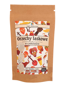 Orzechy laskowe w czekoladzie bezglutenowe 100 g Pięć Przemian
