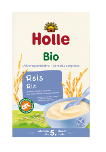 Kaszka ryżowa pełnoziarnista od 5 miesiąca bezglutenowa BIO 250 g HOLLE