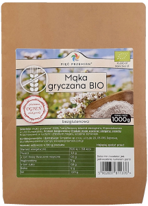 Mąka gryczana bezglutenowa BIO 1 kg Pięć Przemian