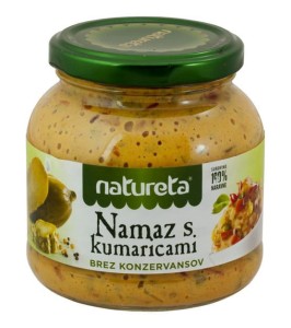 Pasta z pieczonej papryki z dodatkiem ogórków konserwowych i musztardy 290 g Natureta