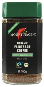 Kawa rozpuszczalna ARABIKA i ROBUSTA bezkofeinowa BIO 100 g Mount Hagen Fair Trade