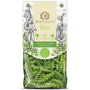 Makaron zielony groszek świderek BIO 250g Bartolini