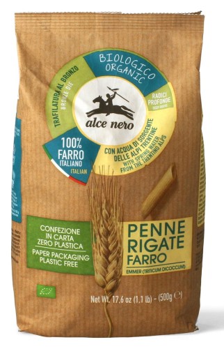 Makaron z płaskurki penne BIO 500g Alce Nero