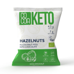 Orzechy laskowe w czekoladzie z olejem MCT KETO BIO 70g COCOA