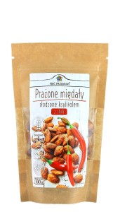 Migdały prażone z ksylitolem i chilli 100g. Pięć Przemian
