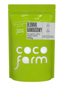 Błonnik bambusowy (mąka bambusowa) bezglutenowy 400g CocoFarm