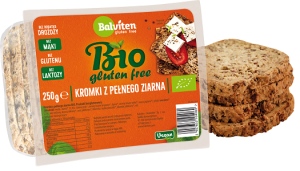 Chleb z pełnego ziarna bez glutenu 250g BIO Balviten