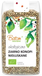 Konopia ziarno NIEłuskane BIO 250g Batom