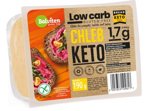 Chleb KETO bezglutenowy 190g Balviten