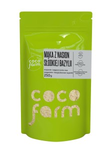 Mąka Low Carb z nasion słodkiej bazylii bezglutenowa 250g Coco Farm