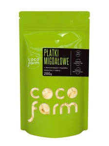 Płatki migdałowe bezglutenowe 200g CocoFarm