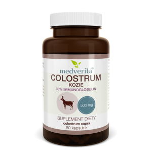 Colostrum KOZIE 500mg 50 kapsułek/62g Medverita