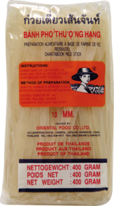 Makaron ryżowy Tajski 10 mm szeroki - 400g