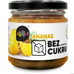 Konfitura ananasowa bez cukru 195 g AToDobre