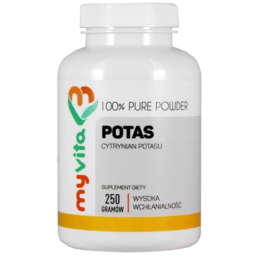Potas cytrynian w proszku 250g MyVita