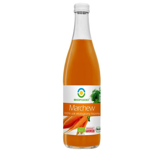 Sok z marchwi kiszonej NFC bezglutenowy BIO 500ml Bio Food