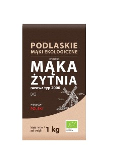 Mąka żytnia razowa Typ 2000 BIO 1kg Biolife
